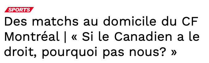 Un joueur de l'IMPACT PÈTE une COCHE...Sur le Canadien de Montréal..