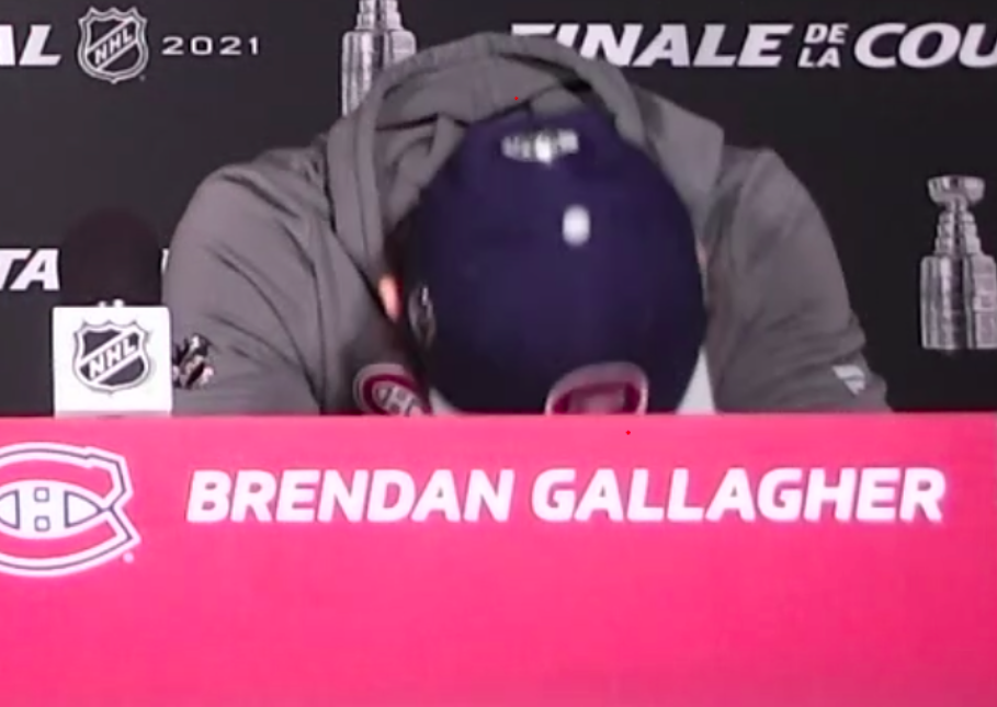 Brendan Gallagher...Monsieur EXCUSES...