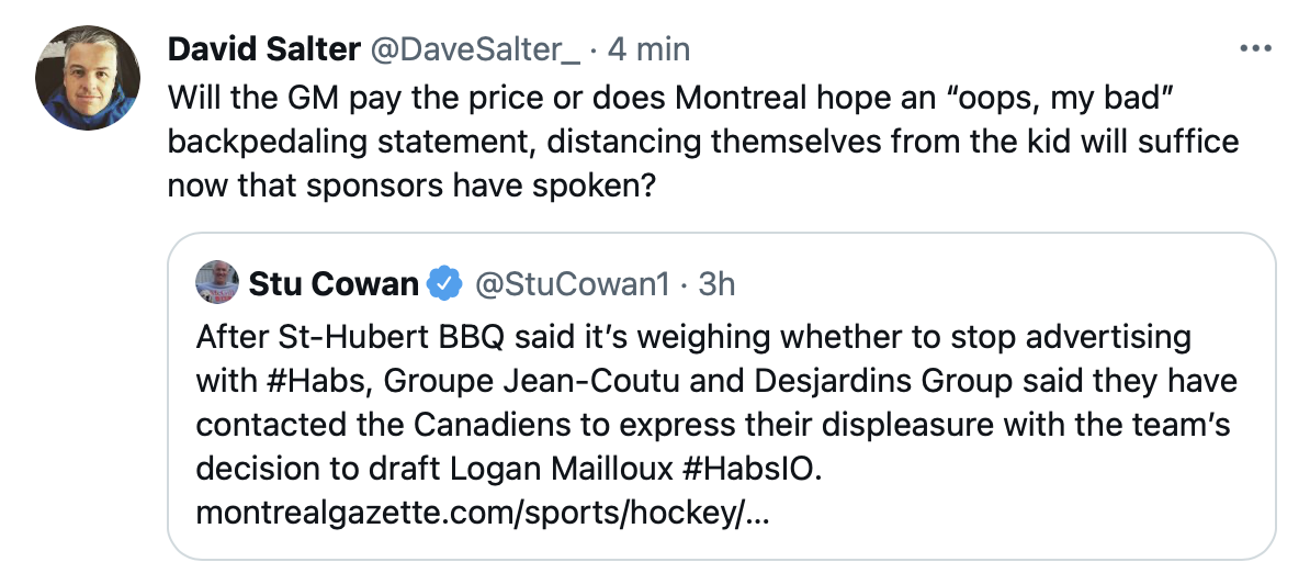 Ça continue de demander la tête de Bergevin...