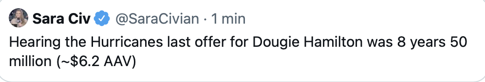 HAHA...Les Hurricanes voulaient arnaquer Dougie Hamilton...