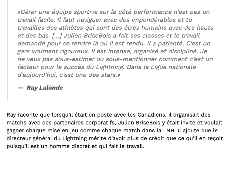 Julien Brisebois une STAR? Ou le 