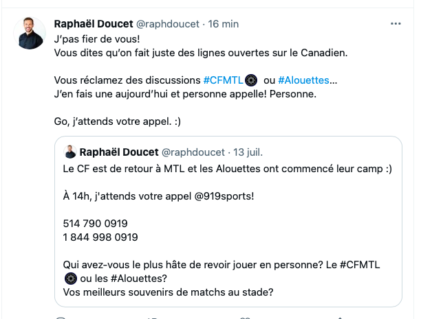 Le 91,9 Sports HUMILIÉ sur la place publique...