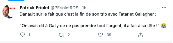 MALAISE pendant la conférence de presse de Phil Danault....