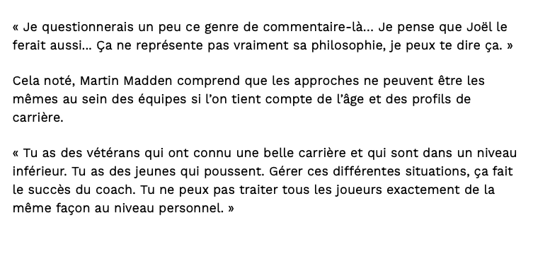 Martin Madden fils...REJETTE Dale Weise...et le traite de MENTEUR!!!