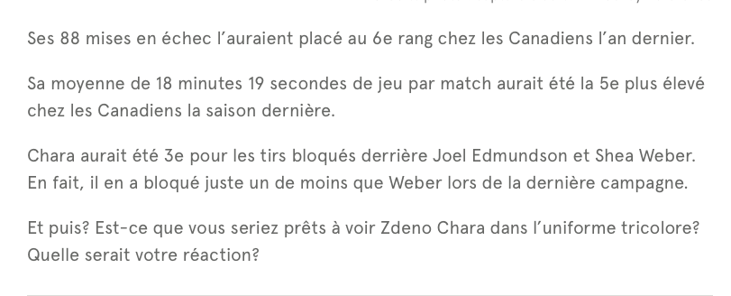 RDS veut Zdeno Chara à Montréal...