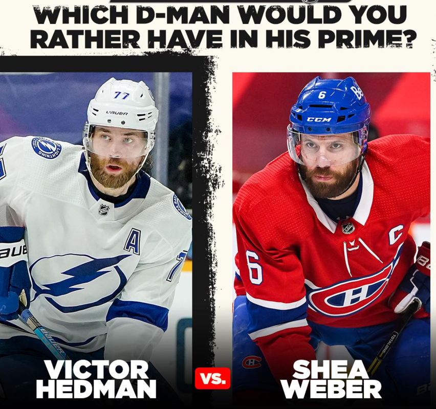 Shea Weber ou Victor Hedman, sérieusement ???