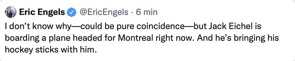 AYOYE...Jack Eichel en direction de Montréal !!!