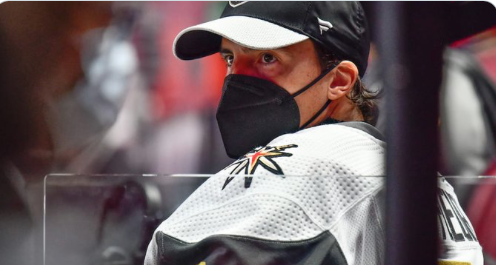 Les Blackhawks qui font une erreur dans le nom de Marc-André Fleury...