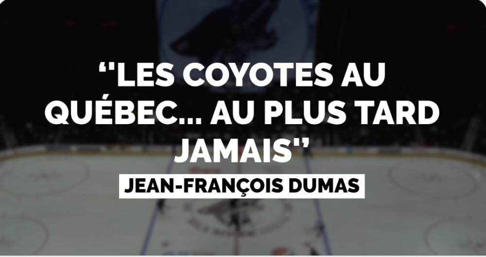 Les Coyotes à Québec...OUCH...