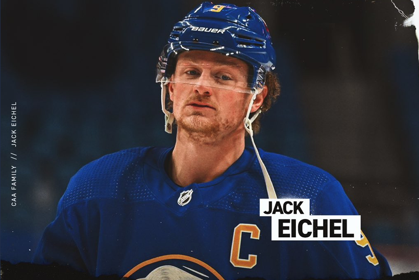 Pat Brisson souhaite la bienvenue à Jack Eichel!!