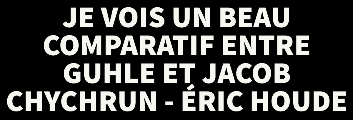 Au moins, il ne le compare pas à Shea Weber...