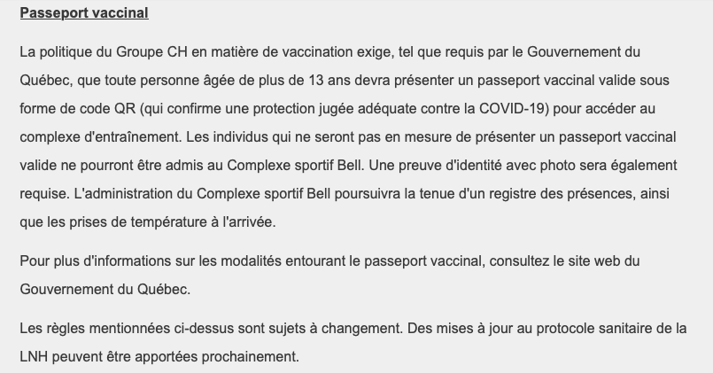 Début de saison du CH: Toutes les infos que vous voulez savoir..