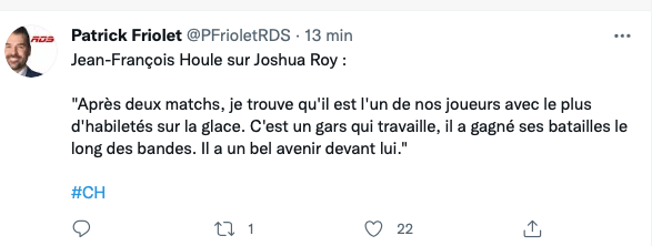 Joshua Roy...le PRODIGE est de retour...