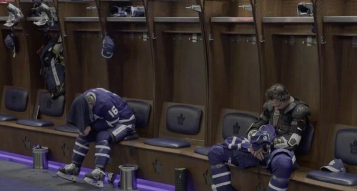 La photo de Matthews et Marner, après le 7e match est devenue virale...