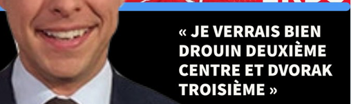 Mais de quoi parle Martin Biron....Dvorak bien avant Drouin...et Suzuki?