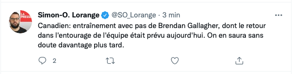 Quel est le DRAME qui affecte la famille de Brendan Gallagher?