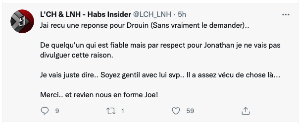 SAGA Jonathan Drouin: le temps de passer à autre chose...