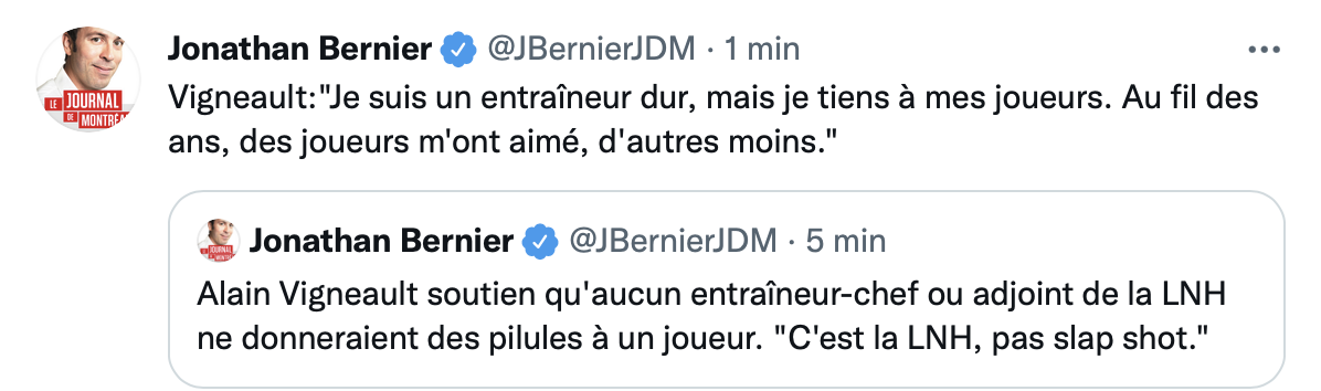 Alain Vigneault jure que tout est faux !!!