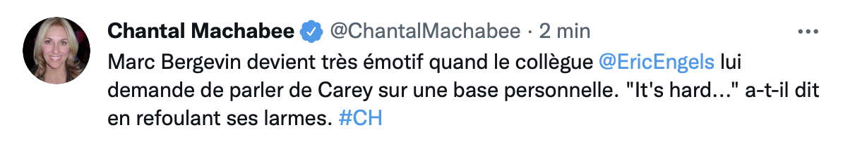 AYOYE...Marc Bergevin craque devant les journalistes...