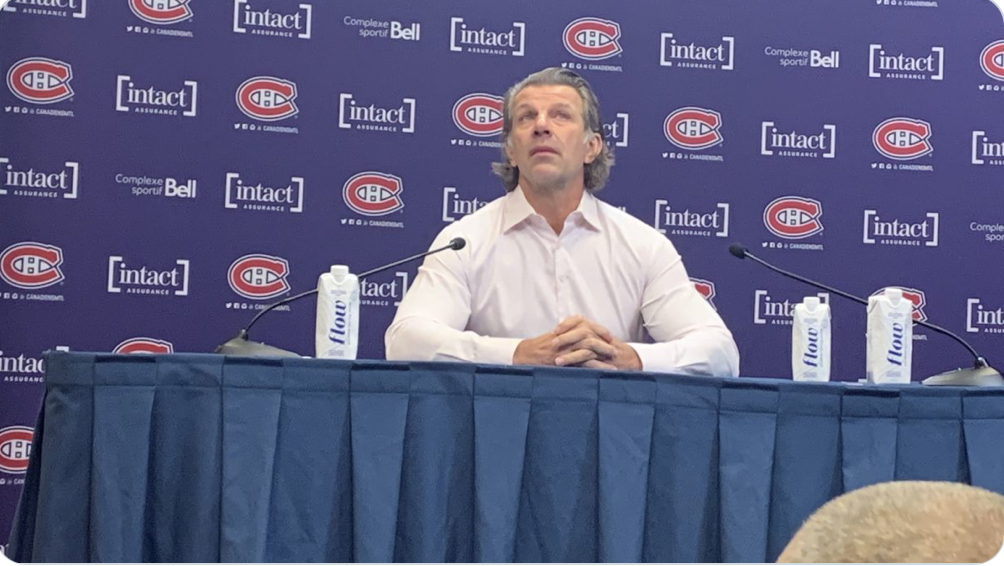 AYOYE...Marc Bergevin craque devant les journalistes...