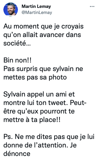 Dominique Ducharme victime d'HOMOPHOBIE...et d'IGNORANCE...