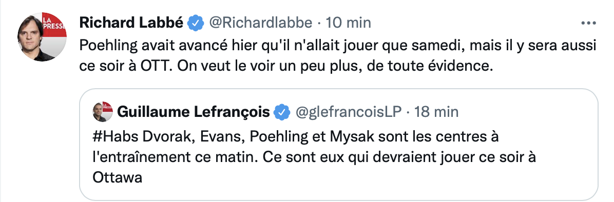 Le Canadien veut vraiment aider Ryan Poehling...