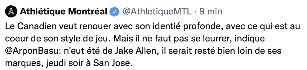 Le plan de Marc Bergevin a très bien fonctionné hier...