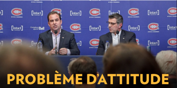 Marc Bergevin FROISSÉ Geoff Molson..