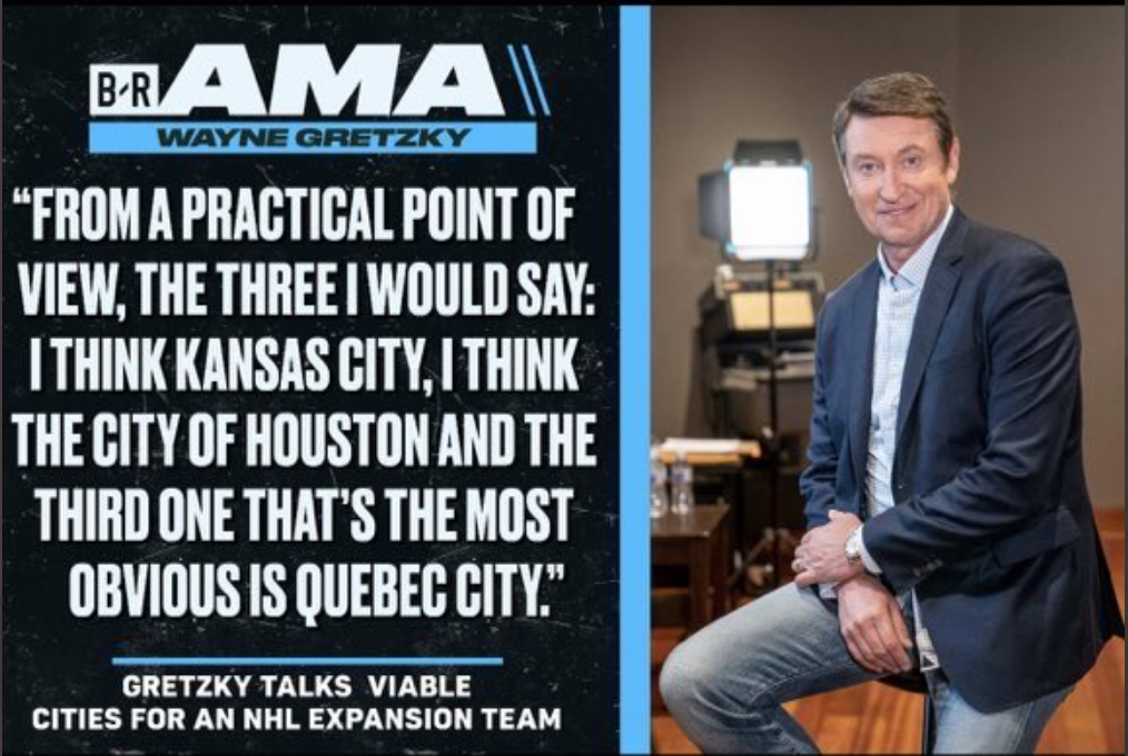 OUFF...Wayne Gretzky ne se fera pas d'ami à Québec...