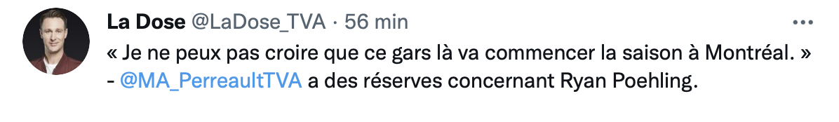 Pauvre Ryan Poehling...Humilié même par les gentils...