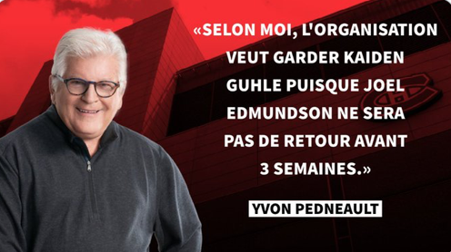 Selon les infos d'Yvon Pedneault....AYOYE!!!!