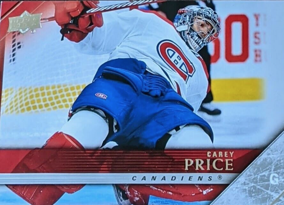 Upper Deck décide d'HUMILIER Carey Price...