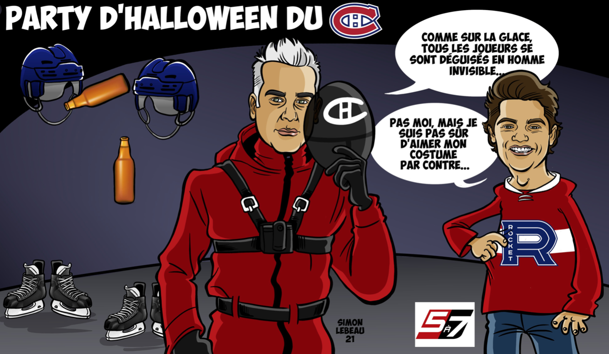 HAHA!! Dominique Ducharme vs Cole Caufield à L'HALLOWEEN!!!!