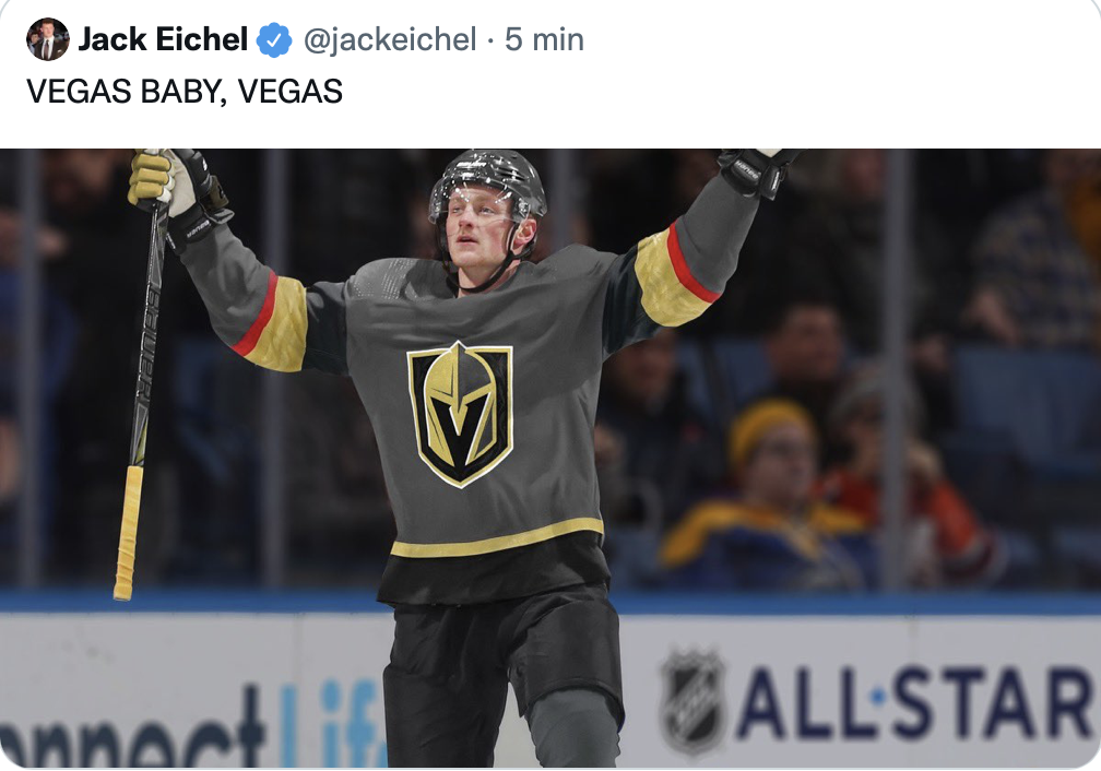 Jack Eichel a l'air satisfait en sale !!!