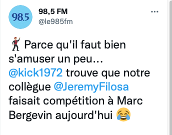 Jeremy Filosa essaie de VOLER le STYLE de Marc Bergevin...