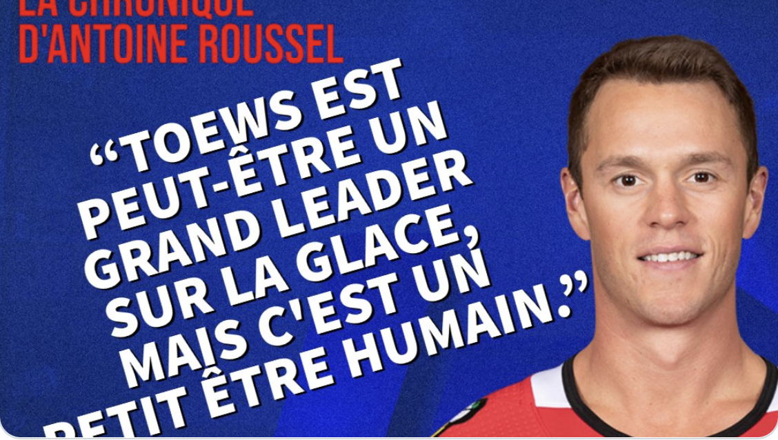 OUCH...Les propos d'Antoine Roussel ont fait le tour de la LNH...