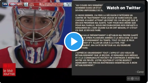 Vidéo: Le PSYCHOLOGUE Sylvain Guimond a des infos sur Carey Price...