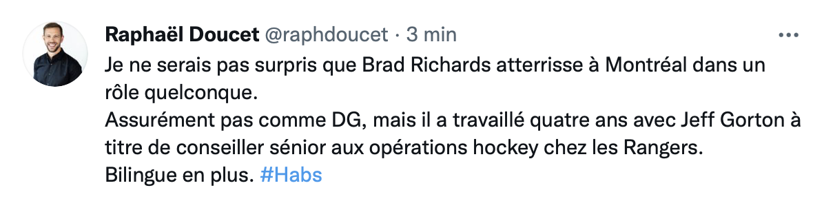 Brad Richards avec le Canadien ?