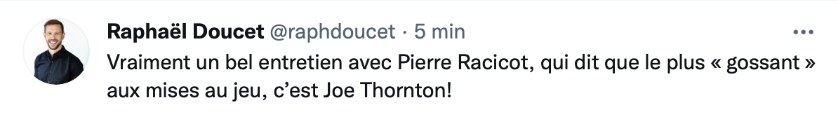 HAHA...Joe Thornton le plus GOSSANT de la LNH...