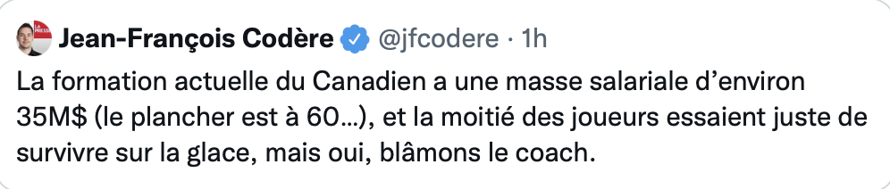 Il faudrait dire au gars de La Presse, qui s'occupe de la section affaires...