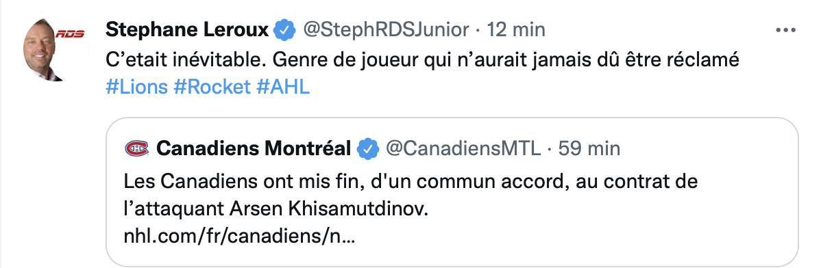 Stéphane Leroux continue de vouloir la job de Timmins...