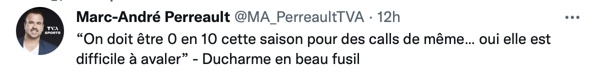 Dominique Ducharme est prêt à mentir, pour faire pitié...