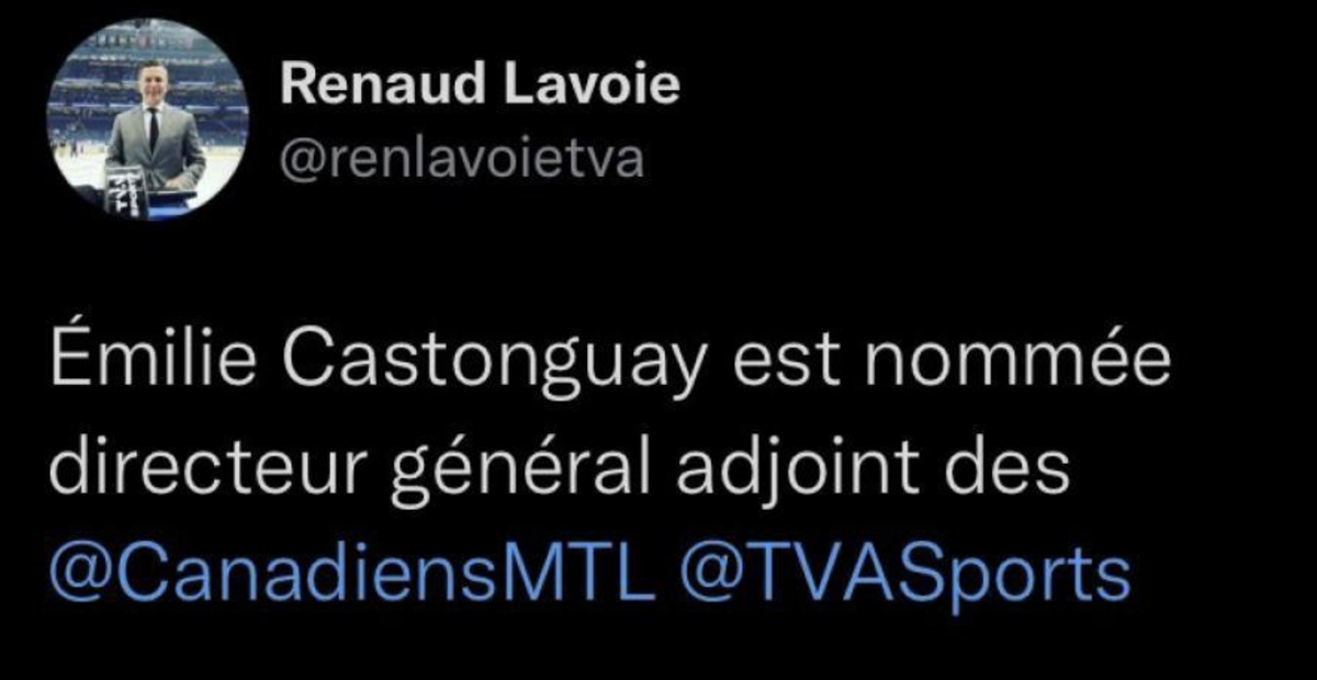 Renaud Lavoie envoie Émilie Castonguay à Montréal !!!