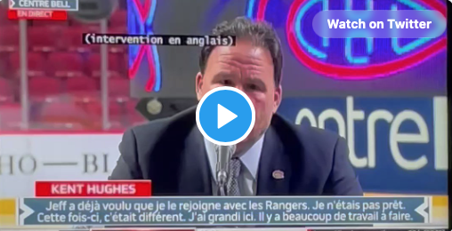 Vidéo: Jeff Gorton a tenté de faire une JOKE pour faire DIVERSION...