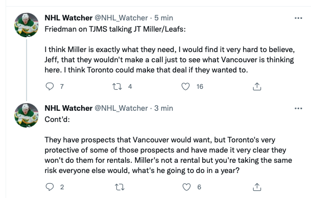 JT Miller à Toronto?