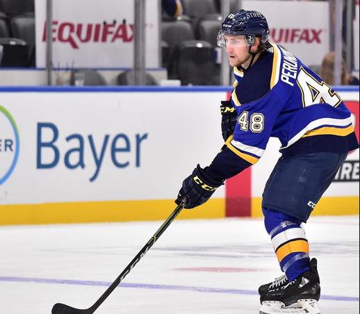 Kent Hughes a envoyé un dépisteur épier le dernier match du club-école des Blues..