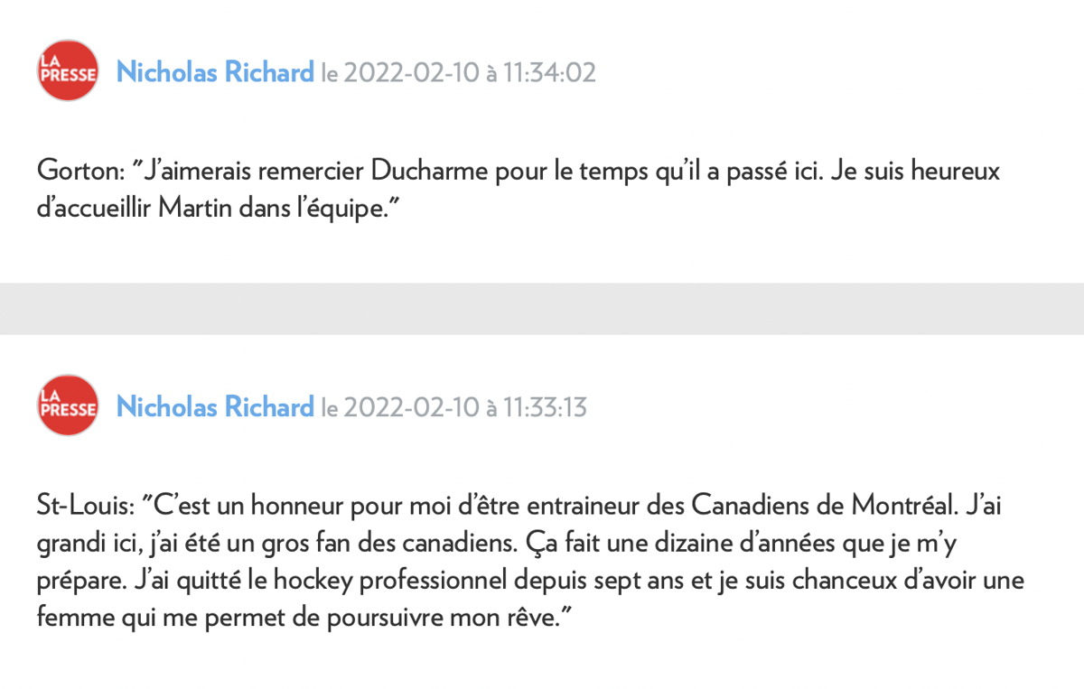 Martin St-Louis PÈTE la CONFIANCE...