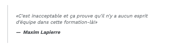 Maxim Lapierre et Guillaume Latendresse se défendent..