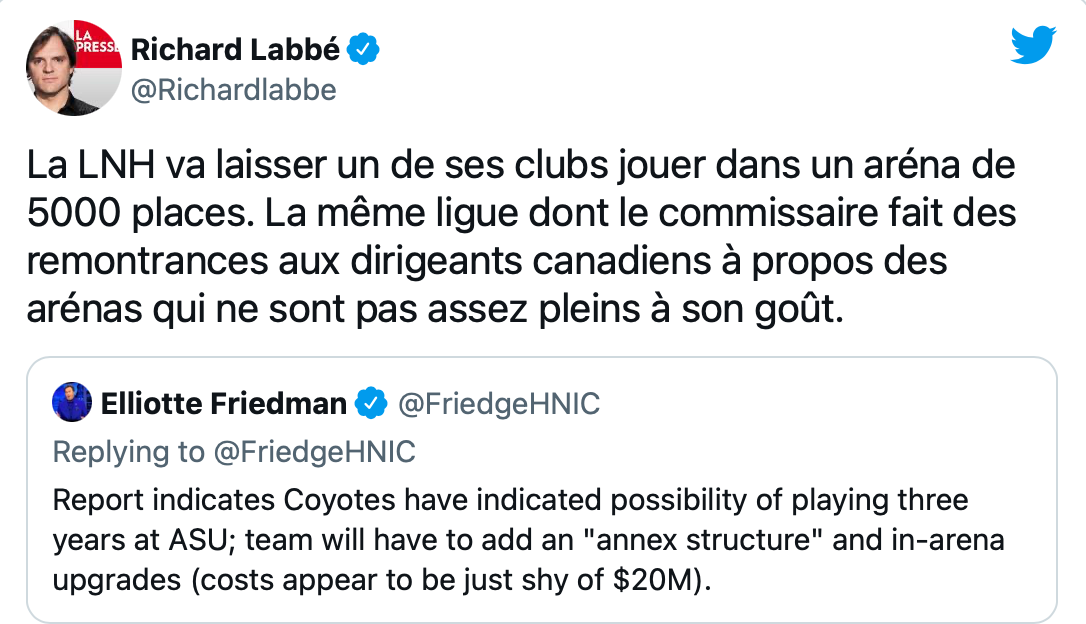 OUCH...Richard Labbé humilie Gary Bettman !!!