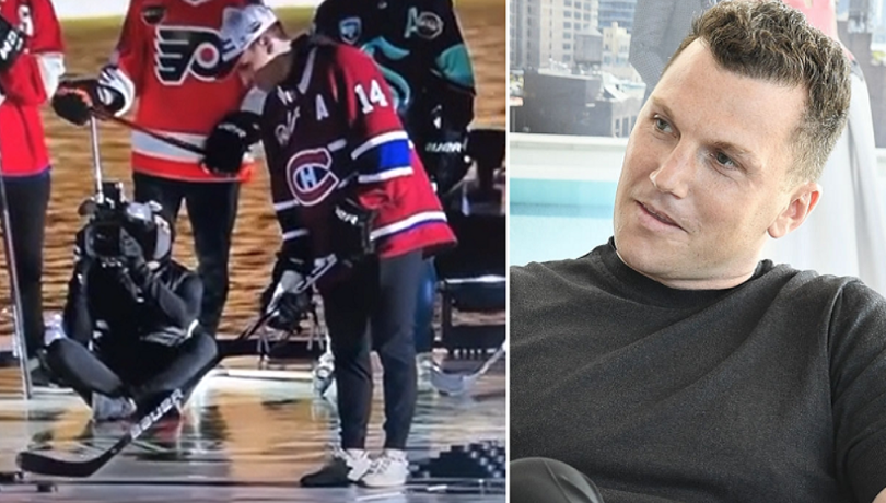 Sean Avery qui RIDICULISE Nick Suzuki...parce que ses souliers sont SALES...